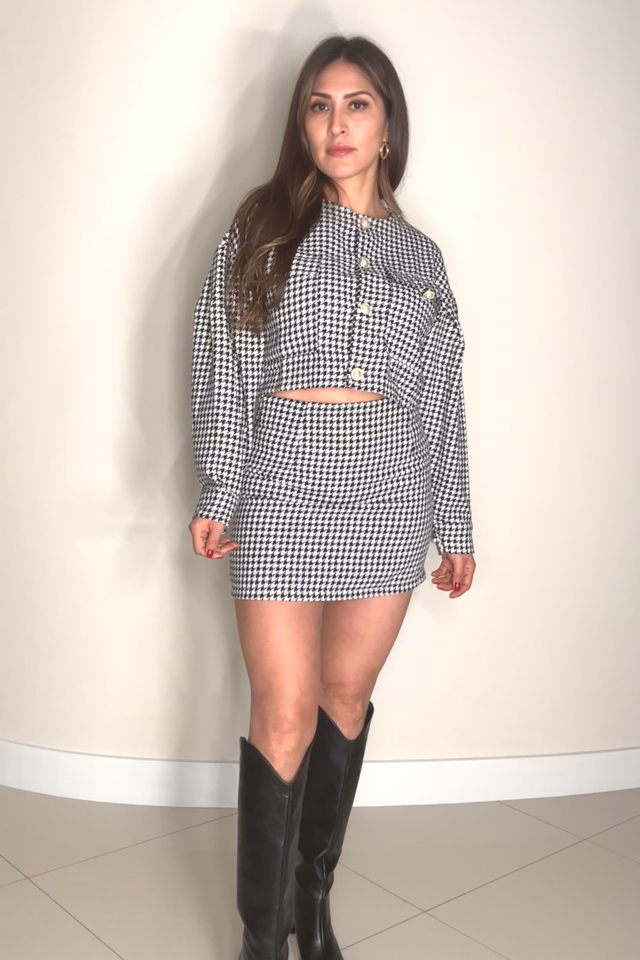 Channel Style Skirt Set