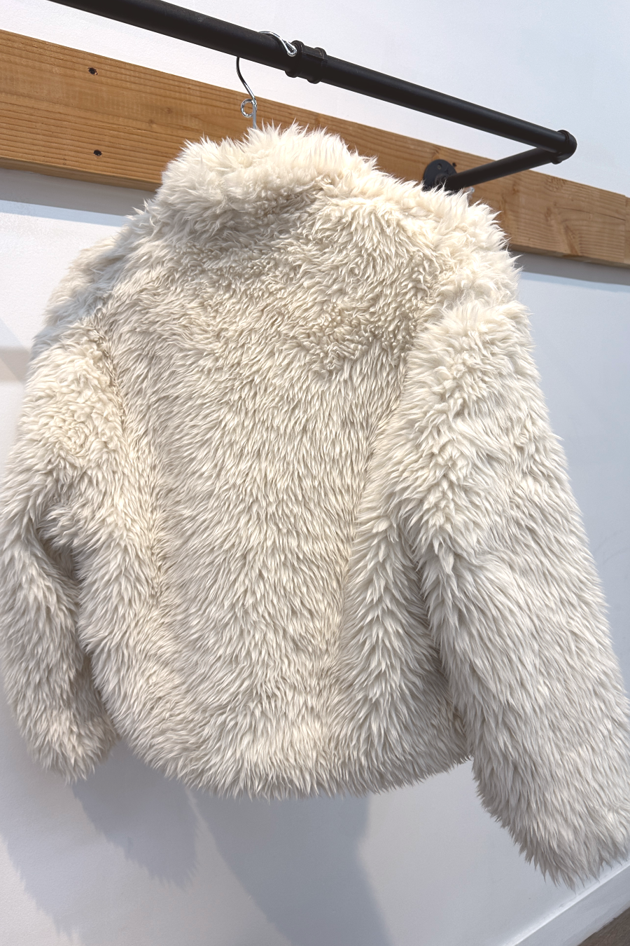 Faux Fur Open Front Coat