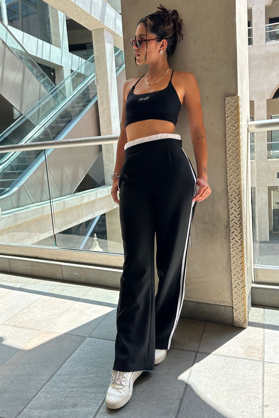 Capri Side Stripe Pants