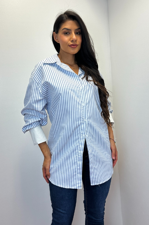 Verity Stripes Poplin Shirt
