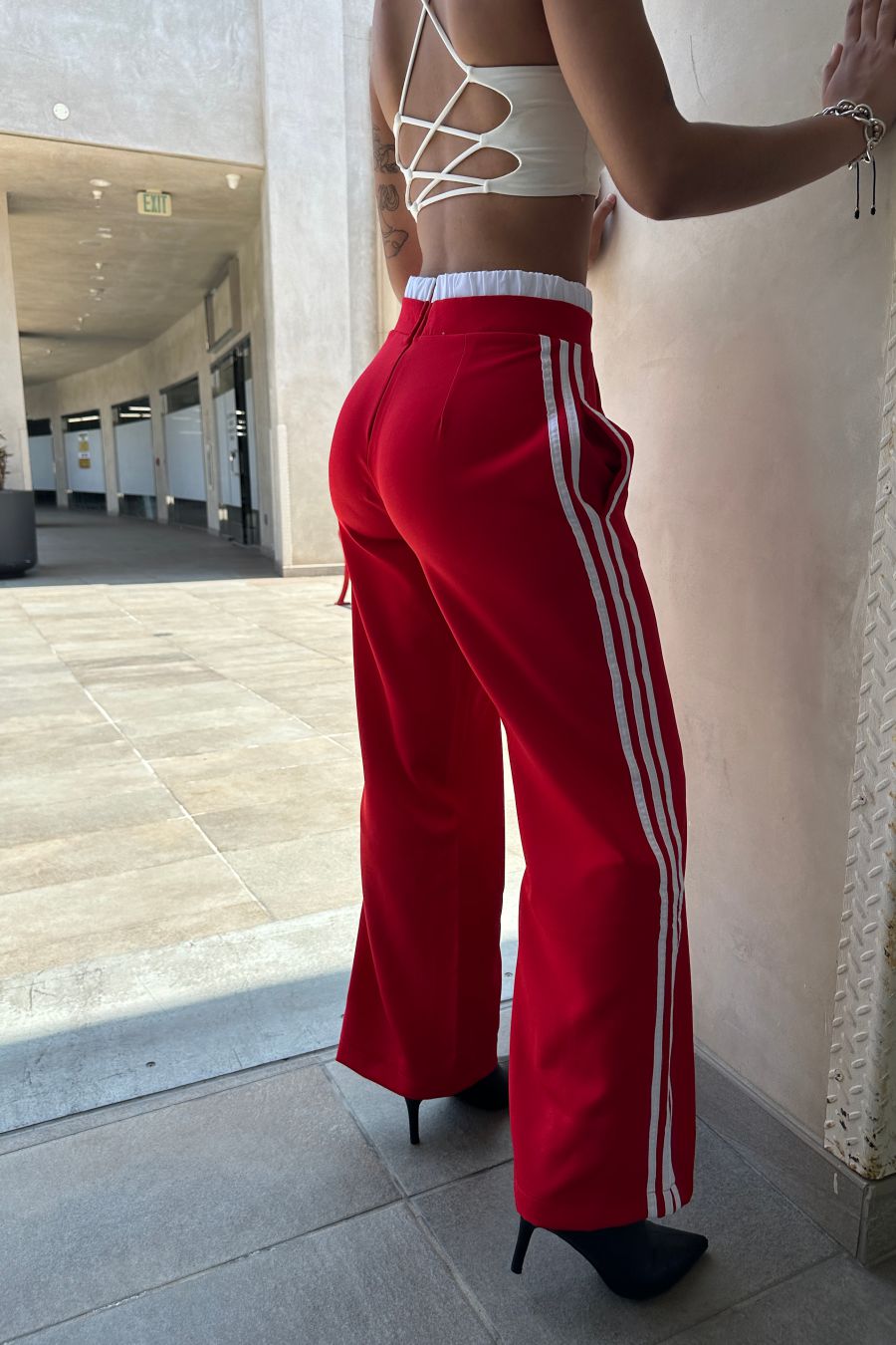 Capri Side Stripe Pants