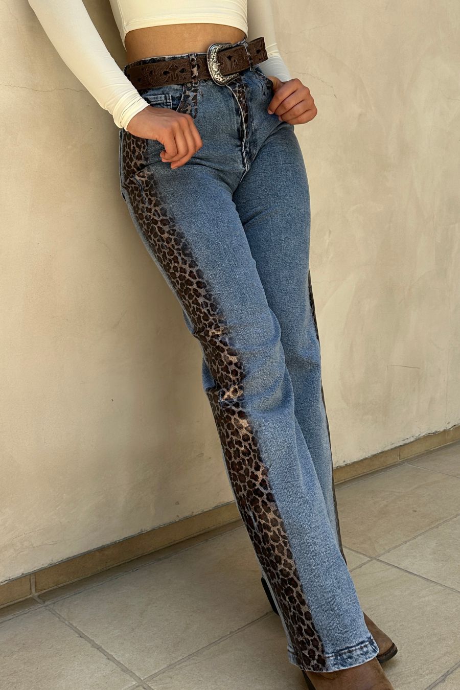 Totally Wild Leopard Print Jeans